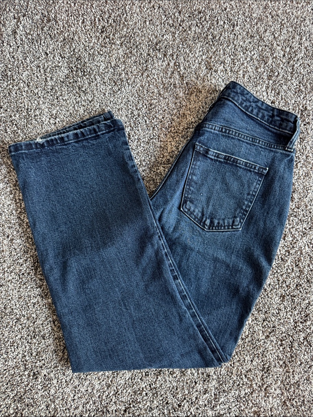 a new day Women's Straight Leg Jeans — Dark Blue Denim